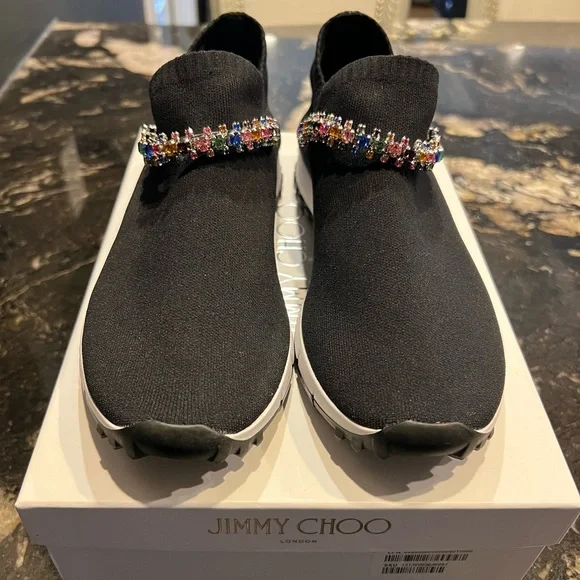 Brand new, Jimmy Choo Verona Crystal Sneakers - Picture 2 of 10